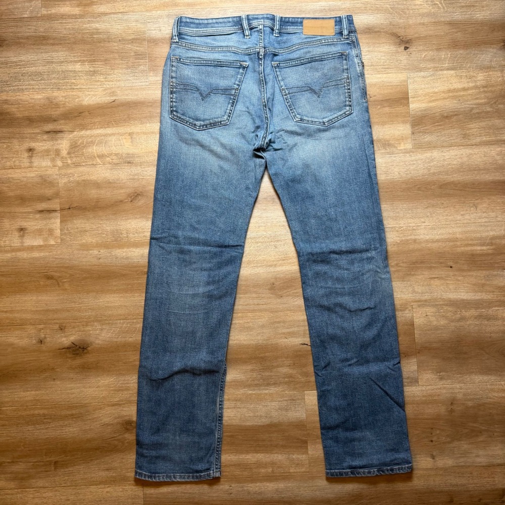 Diesel Waykee Jeans Mens 32x32 Blue Regular Straight Leg Stretch Denim 084NL - Picture 3 of 15